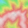 Mapa topográfico Mount Bogong, altitud, relieve