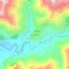 Mapa topográfico Kharanitar VDC, altitud, relieve