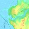 Mapa topográfico Fritton, altitud, relieve