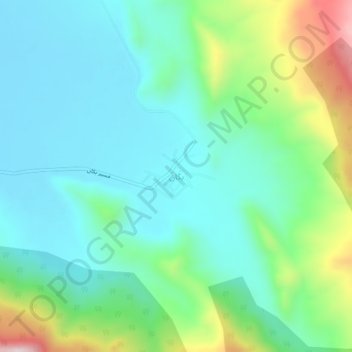 Mapa topográfico Bakaan, altitud, relieve
