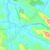 Mapa topográfico Vazhithala, altitud, relieve