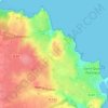 Mapa topográfico Kertugal, altitud, relieve