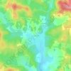 Mapa topográfico Cros Les Ganes, altitud, relieve