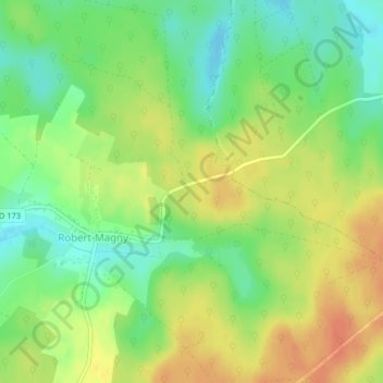 Mapa topográfico La Gruyère, altitud, relieve