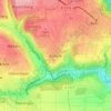 Mapa topográfico Kemnat, altitud, relieve