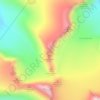 Mapa topográfico Bakarste Storgrovhøe, altitud, relieve