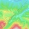 Mapa topográfico Le Sau, altitud, relieve
