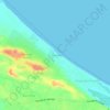 Mapa topográfico Praia Bela, altitud, relieve