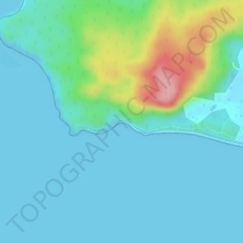 Mapa topográfico Neil's Cove, altitud, relieve