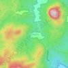 Mapa topográfico Keboireng, altitud, relieve