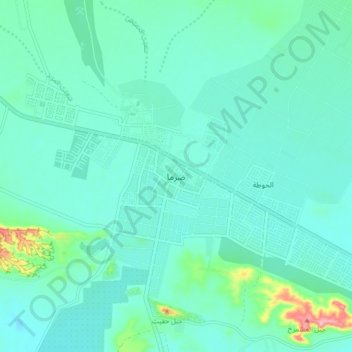 Mapa topográfico Duruma, altitud, relieve