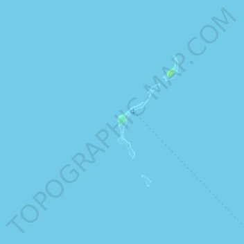 Mapa topográfico Sambawan Island, altitud, relieve