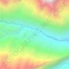 Mapa topográfico Lho, altitud, relieve