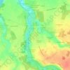 Mapa topográfico La Croix Lotteau, altitud, relieve