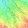 Mapa topográfico Cipaku, altitud, relieve