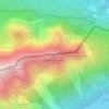 Mapa topográfico Obere Wettersteinspitze, altitud, relieve