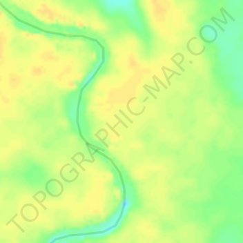 Mapa topográfico Kiyura, altitud, relieve