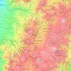 Mapa topográfico Puengasí, altitud, relieve