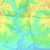 Mapa topográfico Kingspoint, altitud, relieve