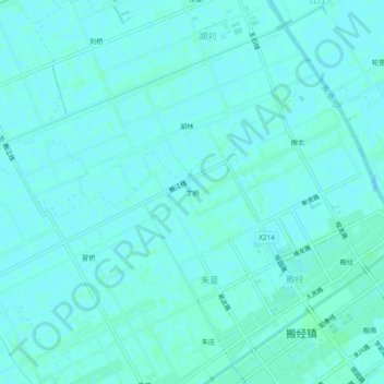 Mapa topográfico 丁桥, altitud, relieve