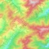 Mapa topográfico Nathia Gali, altitud, relieve