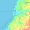 Mapa topográfico Tabuelan, altitud, relieve