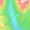 Mapa topográfico Angerer, altitud, relieve