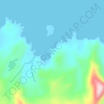 Mapa topográfico Chapel Cove, altitud, relieve