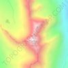 Mapa topográfico Maroon Bells, altitud, relieve