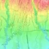 Mapa topográfico Peliatan, altitud, relieve
