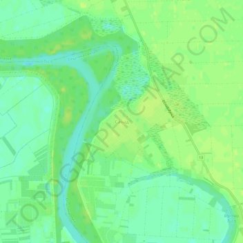 Mapa topográfico Sanad, altitud, relieve
