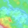 Mapa topográfico Gomirje, altitud, relieve