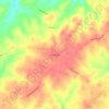 Mapa topográfico Woodridge, altitud, relieve