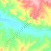Mapa topográfico Saatli, altitud, relieve