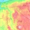 Mapa topográfico Les Hauts Vents, altitud, relieve