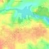 Mapa topográfico Les Renardières, altitud, relieve
