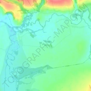 Mapa topográfico Макеевка, altitud, relieve