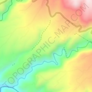 Mapa topográfico Plateau, altitud, relieve