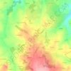 Mapa topográfico Brelaudie, altitud, relieve