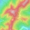 Mapa topográfico 591, altitud, relieve
