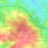 Mapa topográfico Forêt de Branviel, altitud, relieve