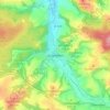 Mapa topográfico Unterellen, altitud, relieve