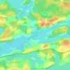 Mapa topográfico Darlington Bay, altitud, relieve