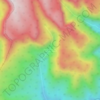 Mapa topográfico Samaenre, altitud, relieve