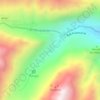 Mapa topográfico Cajón de Arenales, altitud, relieve