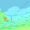 Mapa topográfico Gending, altitud, relieve