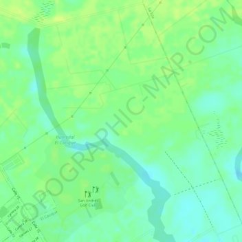 Mapa topográfico La Union, altitud, relieve