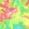 Mapa topográfico els Masos, altitud, relieve