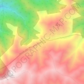 Mapa topográfico Juqin, altitud, relieve