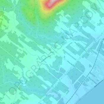 Mapa topográfico Guité, altitud, relieve